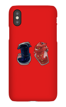 Red and Blue iPhone Phone Cases