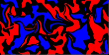 Red & Blue Swirl XXL Mousepad