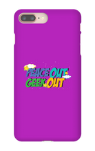 peace out geek out iphone case!