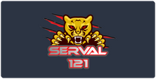 SERVAL121-XXL Gaming Mousepad Red logo