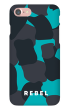REBEL Cyan iPhone Case