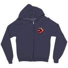 Crimson zip-up-hoodie