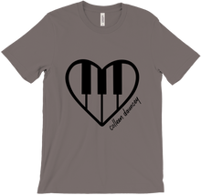 pianoheart t-shirt - black logo (unisex)