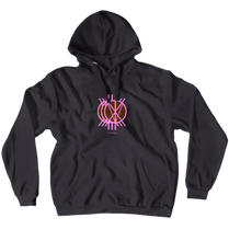 VIXOPHER PINK & BROWN TRIPLE LOGO HOODIE