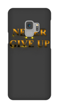 Never Give Up Samsung Phone Cases - gold