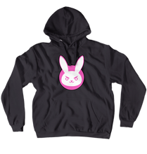 Angry Dva Rabbit Hoodie (No-Zip/Pullover)