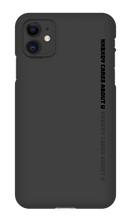 nxbxdy cares about you  iPhone Case