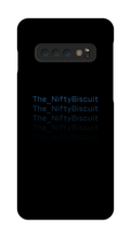The_NiftyBiscuit Falling Text Samsung Phone Case