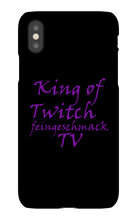 King of Twitch Iphone Schutzhülle (schwarz/weiß)