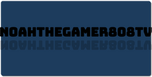 noahthegamer808tv XXL Gaming Mousepad