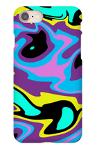 80's swirl iPhone Phone Cases
