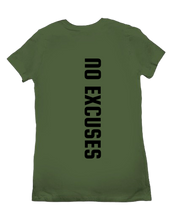 NO EXCUSES women tshirt back