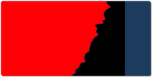 Red and black drip XL