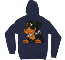 glo's Rottie Hoodie (Back Logo, Pullover)