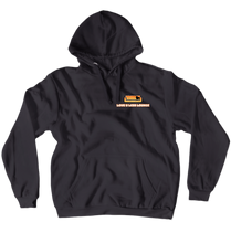 Luv U Less lounge Hoodie (Orange Logo)