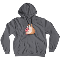 Pink Donut Hamster  Hoodies (No-Zip/Pullover)
