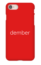 dember Text Phone Case (iPhone)