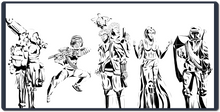 Black on White deskmat