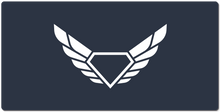 White Diamond Logo XXL Gaming Mousepad
