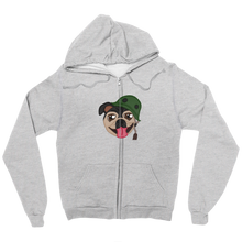 drew_the_pug Zip Up Hoodie