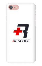 RESCUEE iPhone Case Black and Red Logo