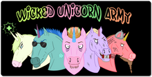 Wicked Unicorn Army XXL Mousepad