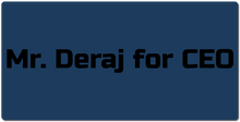 Mr. Deraj for CEO XXL Gaming Mousepad