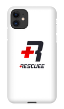 RESCUEE iPhone Case Black and Red Logo