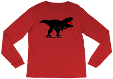 T Shirt - Long Sleeve - Black Dino