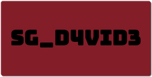 sg_d4vid3 XXL Gaming Mousepad