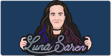 LunaSaren Whitelined Logo XXL Gaming Mousepad