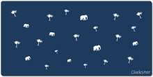 Elephant & Palm Tree XXL Mousepad