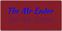 Mr Ender Mirror XXL Gaming Mousepad (Blue Text)
