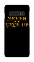 Never Give Up Samsung Phone Cases - gold