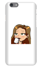 ladymanolo Sips Tea iPhone Phone Cases
