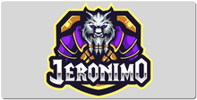 HeyJeronimo XXL Gaming Mousepad Logo