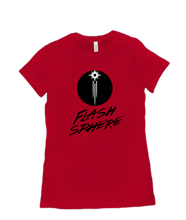 Flash Sphere Black Logo Woman Tee