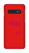 Chickenstrips purple text Samsung Phone Cases