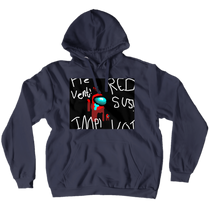 Red Blamed Hoodie