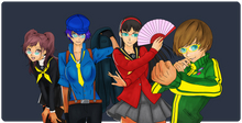 p4 female crew XXL Gaming Mousepad