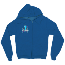chopstickLizard zip-up-hoodie
