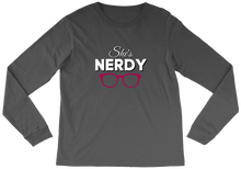 She's Nerdy long-sleeve-tee