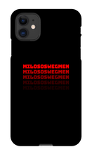 MILOSOSWEGMEN Iphone case (Red)