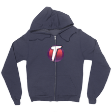 Zip-up hoodie with logo