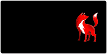 Tappetino XXL con il logo rosso di Atomix dem.