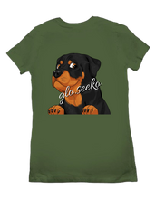 glo's Rottie Women's Tee (Back Logo)