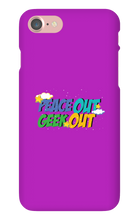 peace out geek out iphone case!