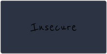 Insecure XXL Gaming Mousepad (Black Text)
