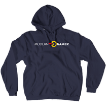 Modern Gamer White Logo Hoodies (No-Zip/Pullover)