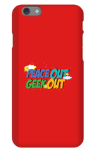 peace out geek out iphone case!
